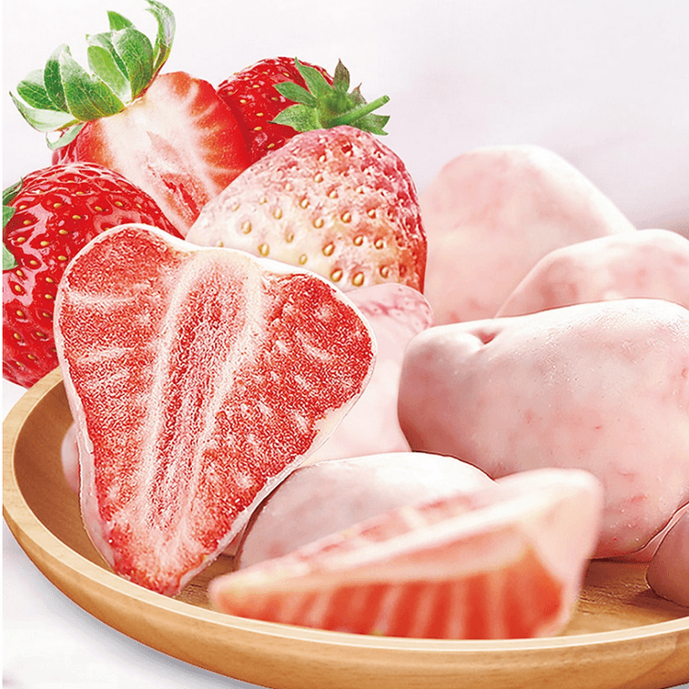 비비잔 동결건조 딸기, 건과일, 보존과일, 인기 온라인 간식, 맛있는 간식, 38g/봉지 3