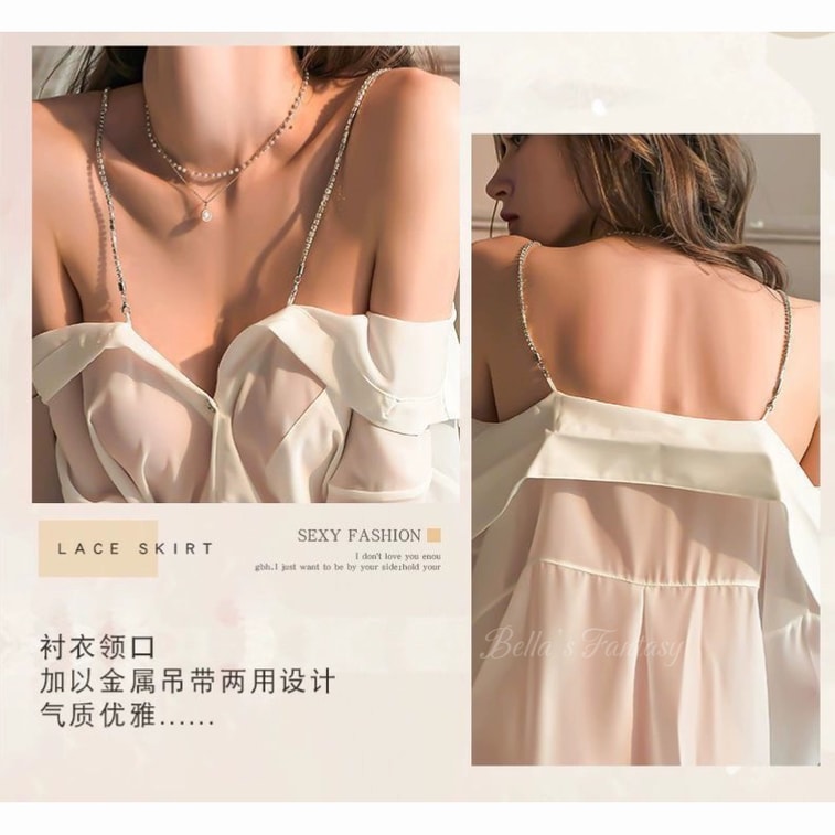 【紐約直郵】Bella’s Fantasy可愛兔女郎黑色蝴蝶結連身衣套裝 開襠暗扣 帶兔兔髮箍 黑白色 均碼 6