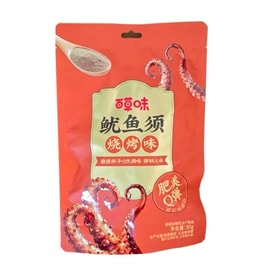 百草味 鱿鱼须 鱿鱼干鱿鱼丝【烧烤味】 碳烤铁板鱿鱼 即食海鲜 网红休闲特产零食 80g
