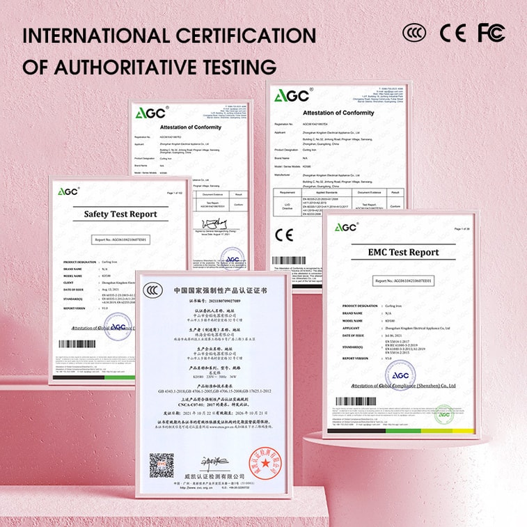 K·SKIN金稻 卷发棒电动  防烫电卷发棒 加长款小卷迷你 刘海内扣羊毛卷 KD580 白色 5