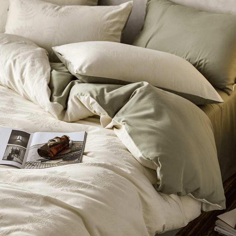 【中国直邮】 Lullabuy 谧语间纯棉床上四件套(床笠款)林间-Queen 3