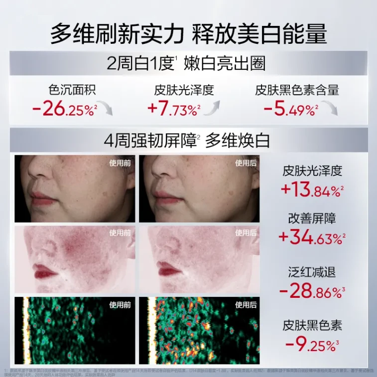 【Expédition directe depuis Hong Kong】 Hanhoo 377 White Waist sérum et lait à usage unique 45 pièces, atténue les rides, illumine, améliore le teint terne et rugueux 3