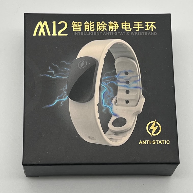 FOXTAIL 스마트 정전기 방지 팔찌, 인체 정전기 제거기, 스프링식 정전기 방지 장치, 정전기 방출 및 제거, 남녀공용 - 흰색, 1개 6