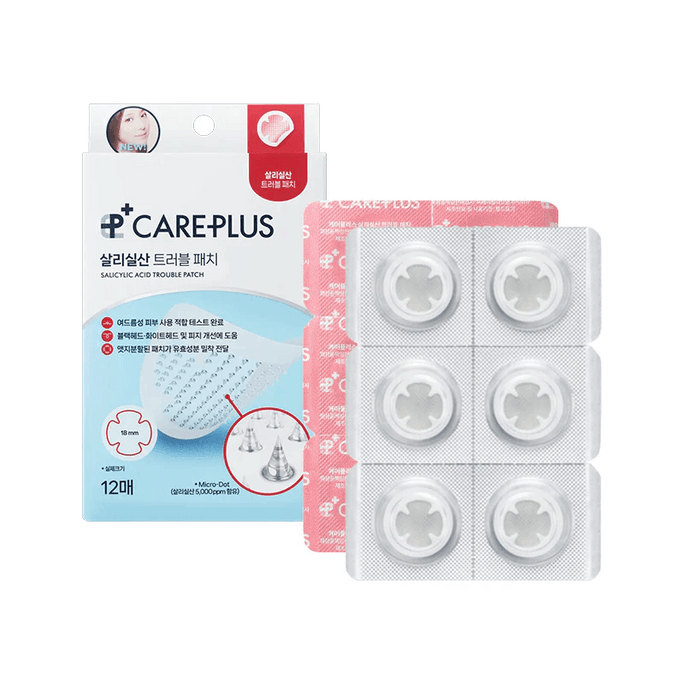 Careplus Salicylic Acid Trouble Patch 12 Stickers