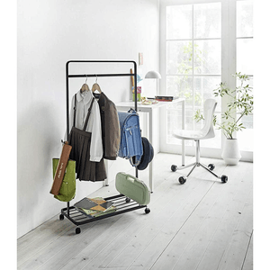Kids' Rolling Coat Rack (45 H) - Steel Black