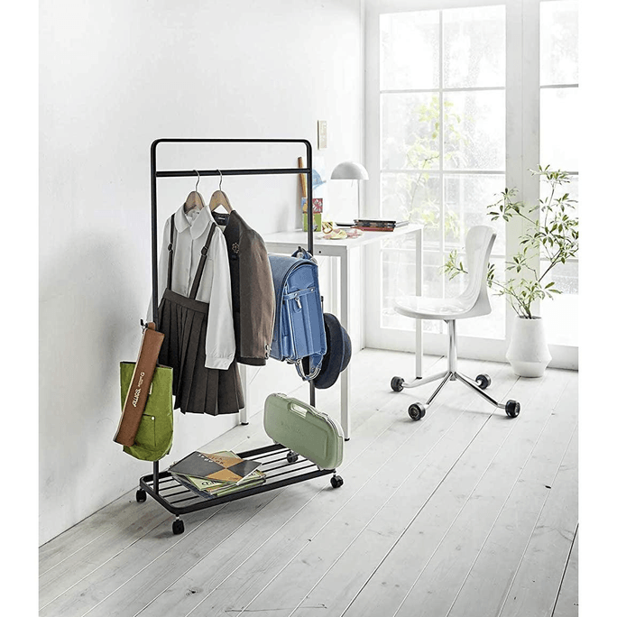 Kids' Rolling Coat Rack (45 H) - Steel Black