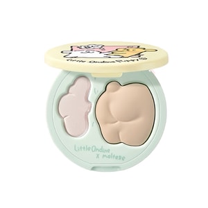 【中国直邮】 小奥汀 X线条小狗 双效亮泽立体高光盘哑光提亮 新品上市 01发光奶杏 线条小狗联名款