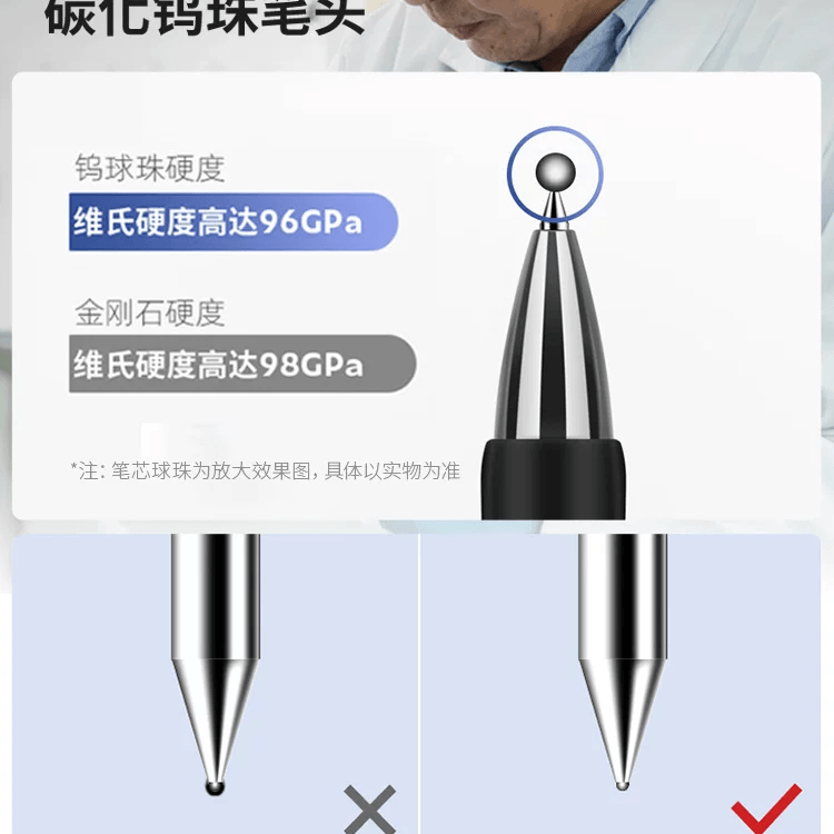 中国直送】 Deli 中性ペンノック式 0.5mm 黒ボールペン 5本入り - Yami