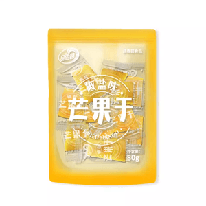 Salt & Pepper Dried Mango Sweet Sour Salty Spicy Rich Fruit Flavor Hainan Specialty Spicy Preserved Fruit Dormitory Leisure Snack 80g