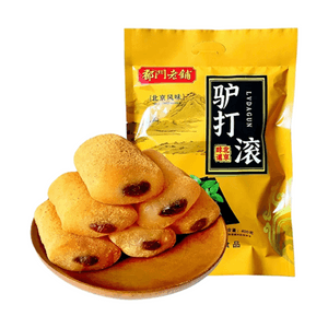 Donkey Rolling 400g Lvdagun Traditional Beijing Snack Bean Flour Roll Glutinous Rice Cake Classic Red Bean Pastry Light Snack For Relaxation