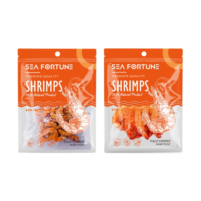 【爆款蝦零食組合】水一方 鮮烤開背蝦&手扒烤蝦仁【李誕同款蝦乾】【越嚼越香】48克+35克