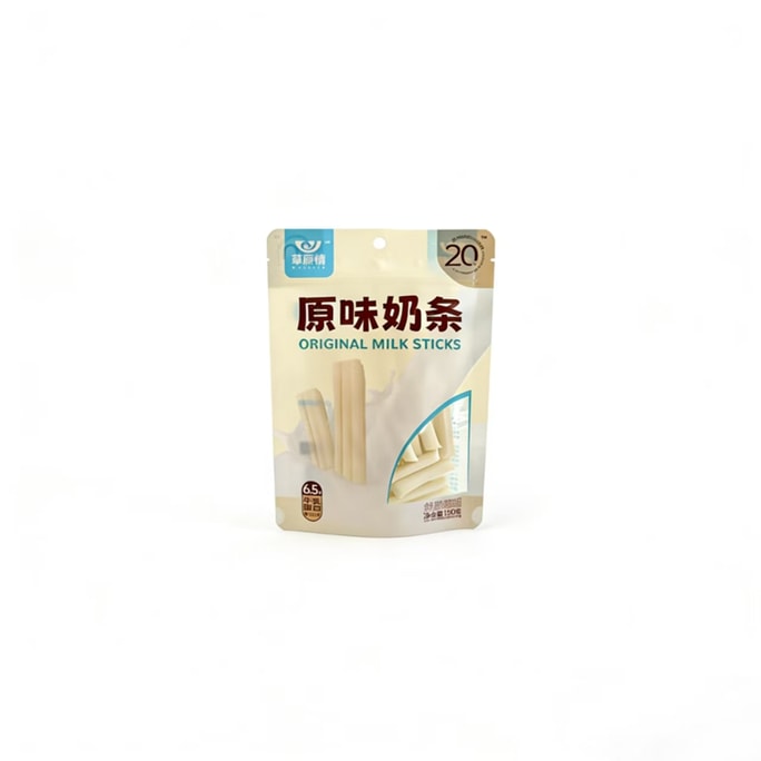 草原情 內蒙古特產優格條乳酪棒奶片奶乾優格疙瘩牛奶條150g*袋