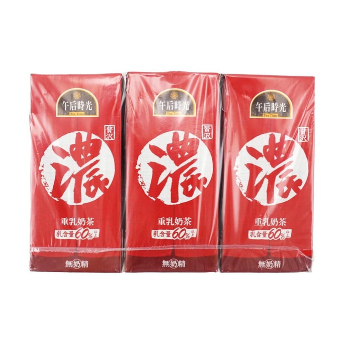台湾光泉 浓系列 重乳奶茶 330ml*6盒【牛乳含量>60%】