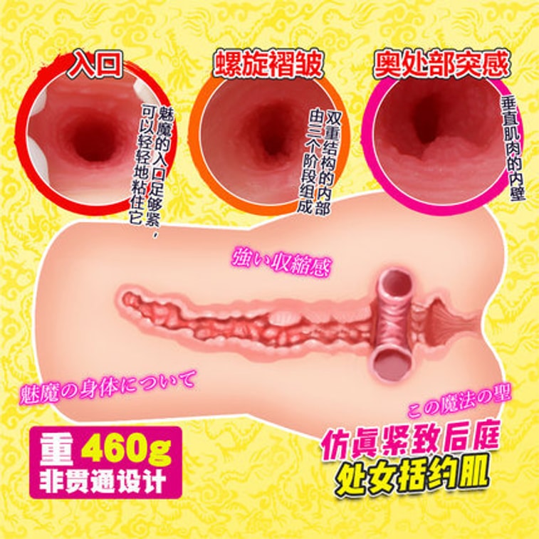 【中國直郵】GXP 後庭飛機杯名器動漫 男人倒模名器 魅魔契約款 3