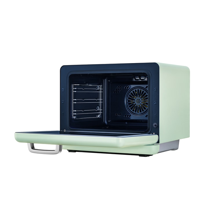 老闆電器 桌上型蒸烤箱蒸烤炸一體機R-BOX PRO綠色 | 創新EXP模式上下管獨立控溫 | 86-302℉營養蒸模式 | 蒸氣炸 | 35L大容量 4