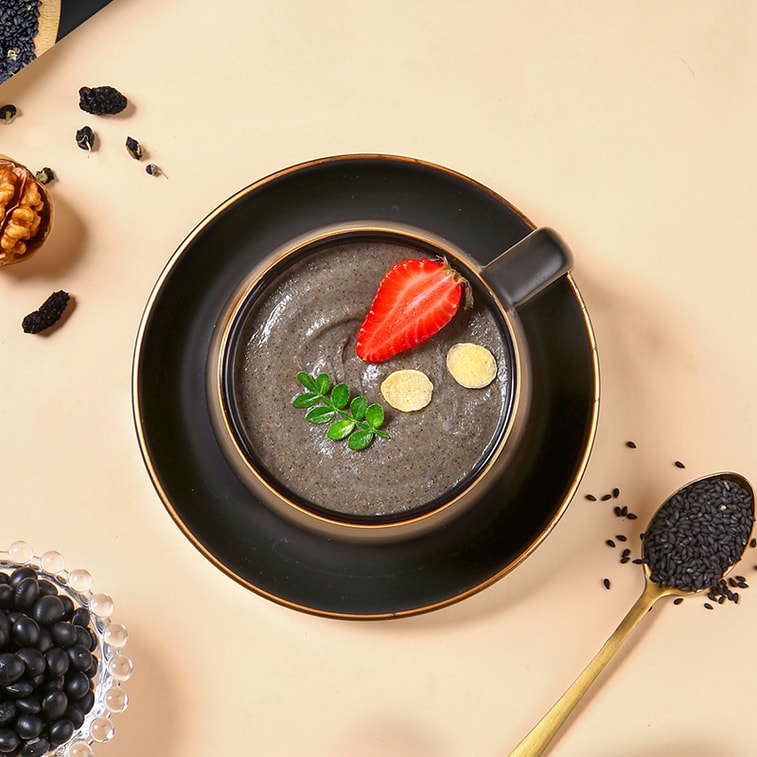 선양산 [글로벌 굿씽즈 페스티벌] 블랙 너리싱 파우더: 검은콩, 구기자, 검은깨 (7팩/봉지) [사은품 증정] [저칼로리 다이어트] 저온 조리 고식이섬유 간편 아침 식사 대용 6