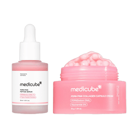 PDRN Pink Collagen Capsule Cream 55g 1.94 oz + PDRN Pink Peptide Serum, 1.01fl.oz. 【Value Pack】