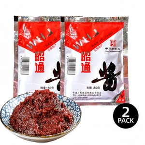 萬和 雲南昭通醬150g×2袋 非遺雲南特產豆瓣醬 餌塊米線黃燜雞專用醬 炒菜拌麵萬能調料黃豆醬 正宗雲南小鍋米線風味