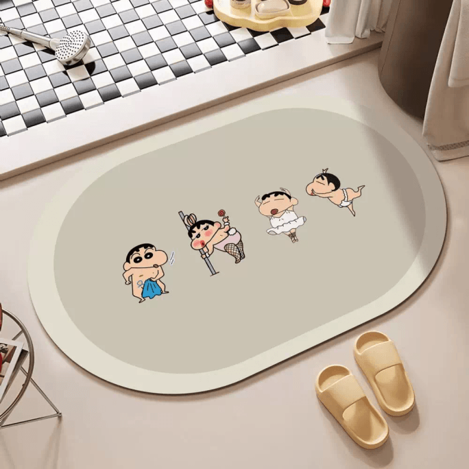 【中国直送】 铂越厳選 欢迎拉屎大王-クレヨンしんちゃんXX80x120cm【玄関マットサイズにカット可能】1枚