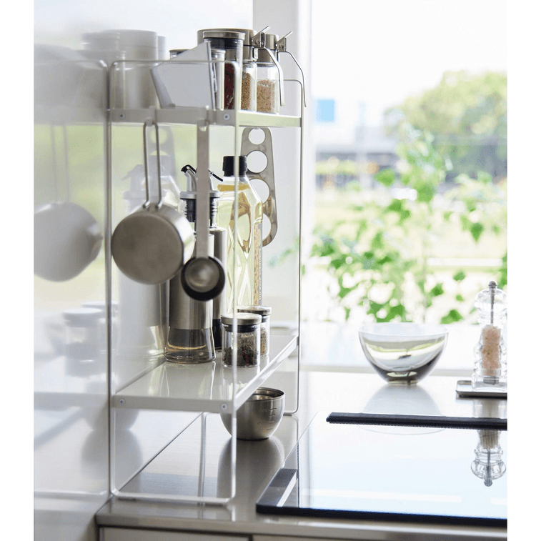 Two-Tier Countertop Rack - Steel White 1 piece 7