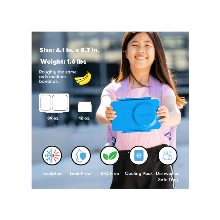 OmieBox ランチボックス（フォークとスプーンセット付き） - コズミックブルー（9歳以上） 7
