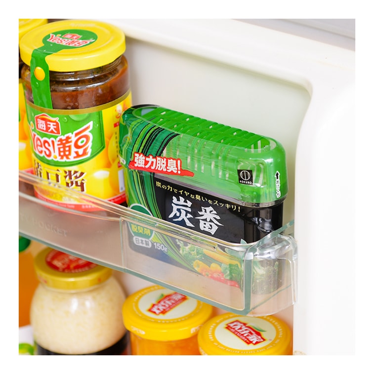 日本KOKUBO小久保 活性碳強力 冰箱除臭劑 150g*2【超值2盒裝】 3