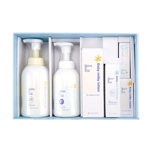 Mama&Kids Baby Skincare Gift Box Set, Additive-Free & Hypoallergenic, Newborn Moisturizing Care Kit