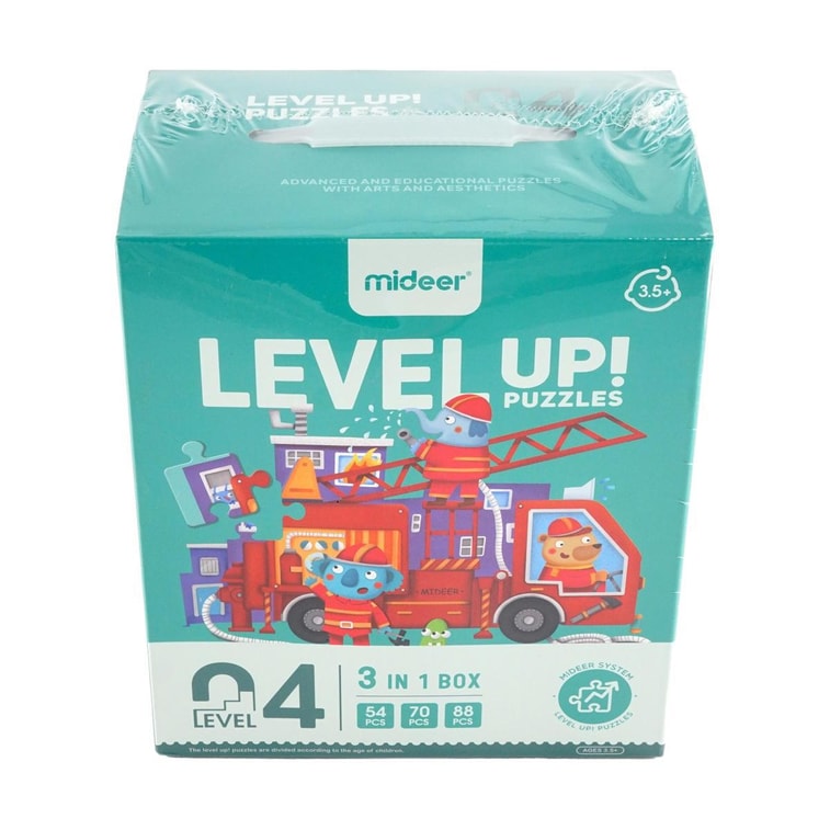 MIDEER彌鹿 兒童拼圖 大拼圖玩具 寶寶啟蒙益智玩具 4階交通工具 建議3.5~4歲寶寶 7