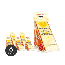 Sandwich Cake Cheese Flavor 3.53oz*6 packs【Breakfast Afternoon Tea Snack】