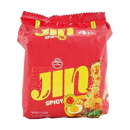 Spicy Jin Ramen - Korean Style Instant Noodles, Rich and Savory Beef Broth , 4 Packs* 4.23oz 【BTS Jin】【ARMY】
