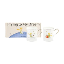 Little Prince Planet Pair Mug Set, Bone China Mugs, Couple Water Cups, 2-Piece Set, Gift Style