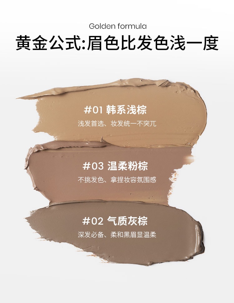 三资堂 【组合装】睫毛打底膏1支+染眉膏#粉棕1支 睫毛定型 持妆染眉 暖调温柔