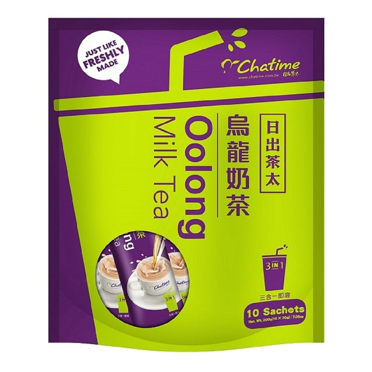 台湾直送】茶泰烏龍ミルクティー 3in1 インスタントドリンク 200g 10個