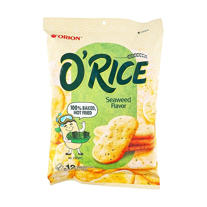 韩国ORION好丽友 烘烤仙贝 米饼 海苔味 95g