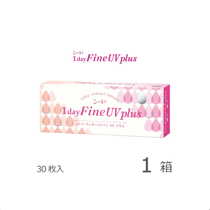 [일본 직송] Japan SEED 1day Fine UV plus 투명 필름 30매 도수 -0.25 (25) 주문 4-6일 DIA:14.0mm BC:8.7mm
