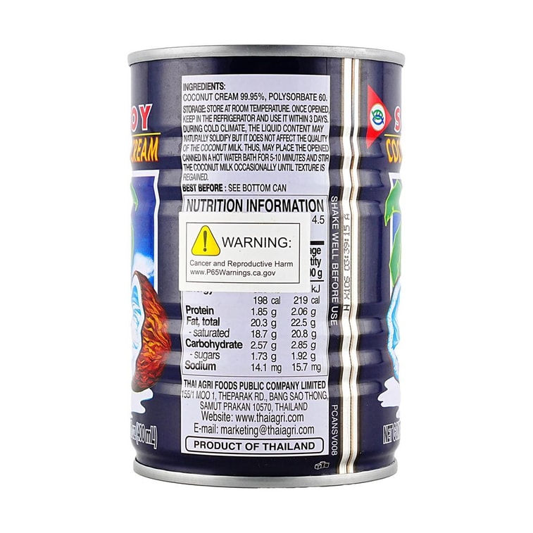 Coconut Cream 13.5 fl oz【For DIY Beverages, Baking, Desserts And Cooking】 3