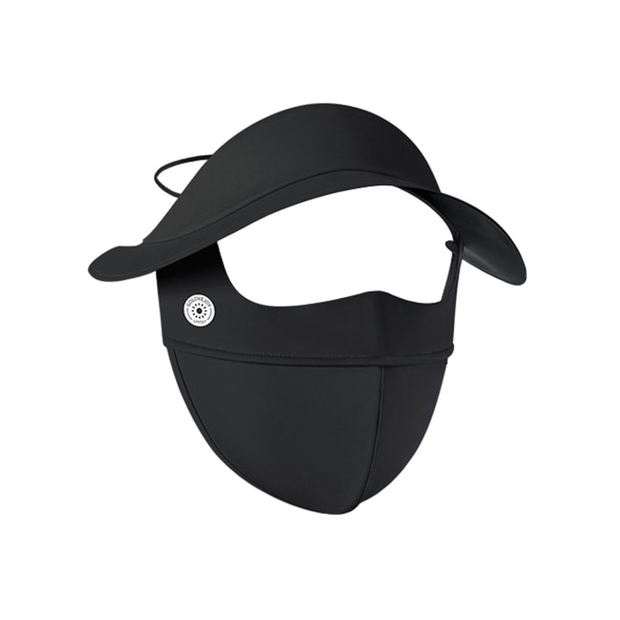 Summer Sunscreen Mask Shading 3D Anti Dabbing Ice Silk Sunscreen Mask Black