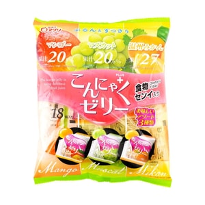 こんにゃくゼリーミックス マンゴー+マスカット+マンダリン風味 10.15オンス
