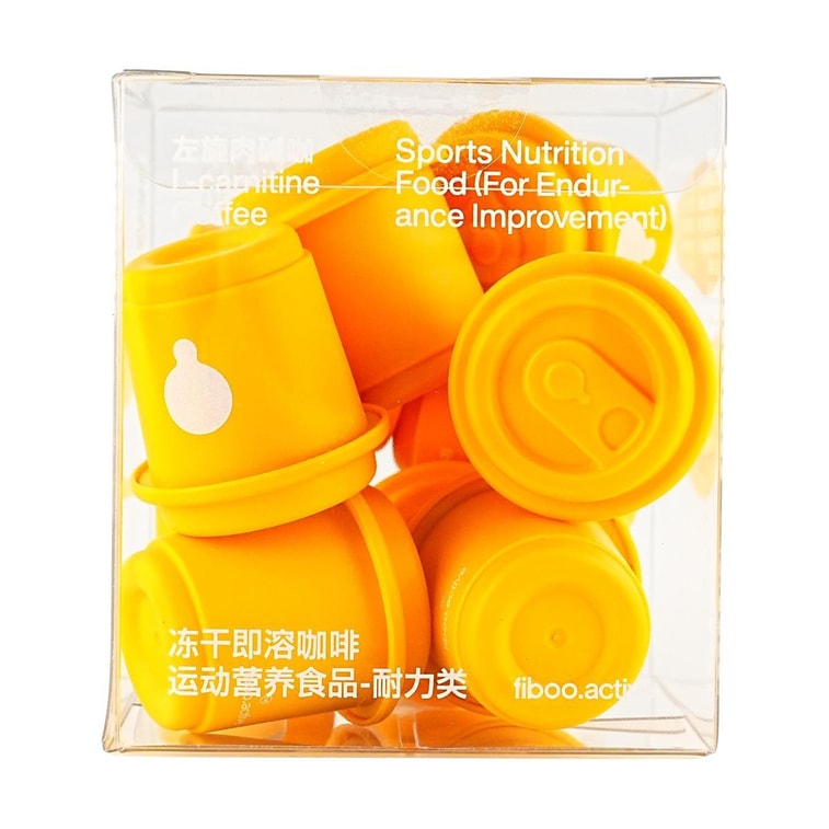 FIBOO 左旋肉碱咖 阿拉卡比豆黑咖啡冰美式 固体饮料冻干即溶咖啡粉无蔗糖 4g*10杯入  *2【2份超值装】 8