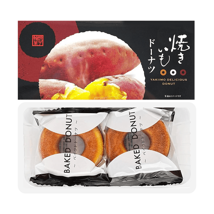 日本MARUTO 烤红薯味甜甜圈 6枚入 222g【日式点心伴手礼 】
