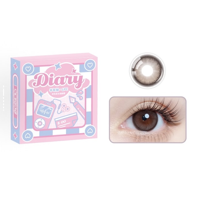 School Girl Notebook' Colored Contacts Half-Yearly (2 Boxe) Gentle Underclassman 0
