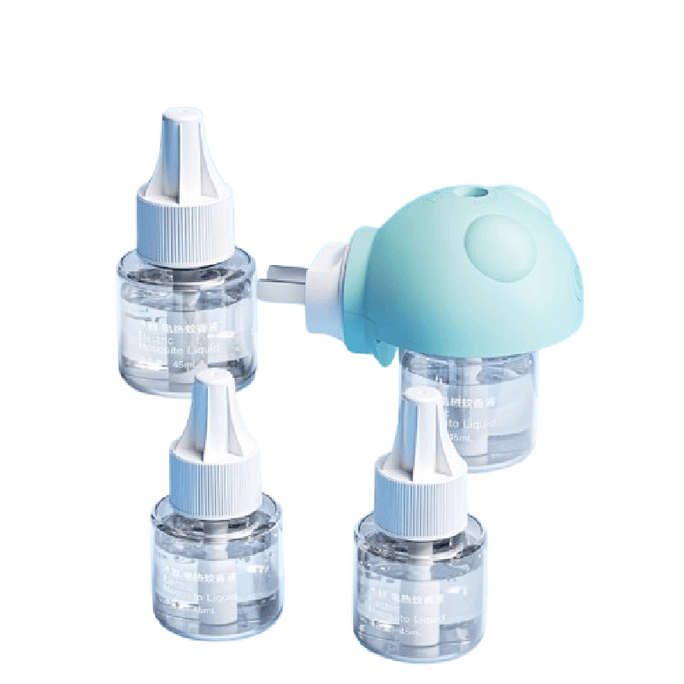 【中國直郵】 子初 電熱蚊香液 室內驅蚊無味無菸 45mX4瓶+1器