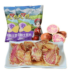 Angel Flower Heart Spicy Potato Slices Original Cut Potato Chips Original Flavor Potato Slices Fragrant Crispy Casual Snack Snacks Yunnan Specialty Original flavor 2 packs