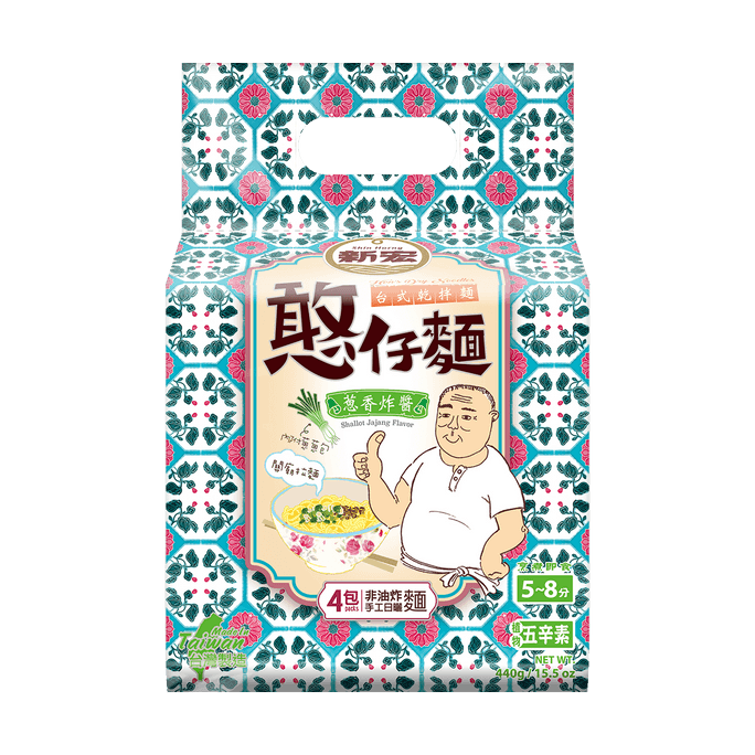 新宏 憨仔面 葱香炸酱味 110g*4