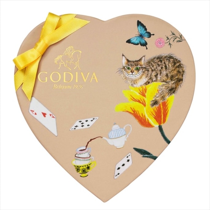 【日本直邮】 比利时 GODIVA 日本  2026年情人节 期间限定 爱丽丝下午茶系列 高级精选巧克力礼盒 6粒装