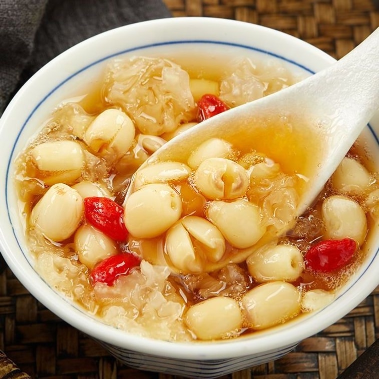 【中国直送】10月田んぼ産 皮むき・芯抜き蓮の実 250g 5