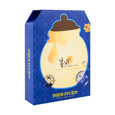 韩国PAPA RECIPE春雨 蜂蜜蓝胎安瓶修护面膜 蓝盒 10片入