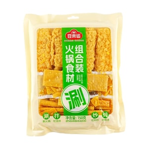 Hot Pot Ingredients Combo, 5.29 oz 【Bean Curd Rolls &  Tofu Skin & Yuba】