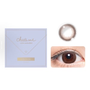 【香港直邮】 日本 T-GARDEN Chusme 东京日和 温柔深棕锁边美瞳 小直径半年抛 自然混血感 1片装×2盒 0