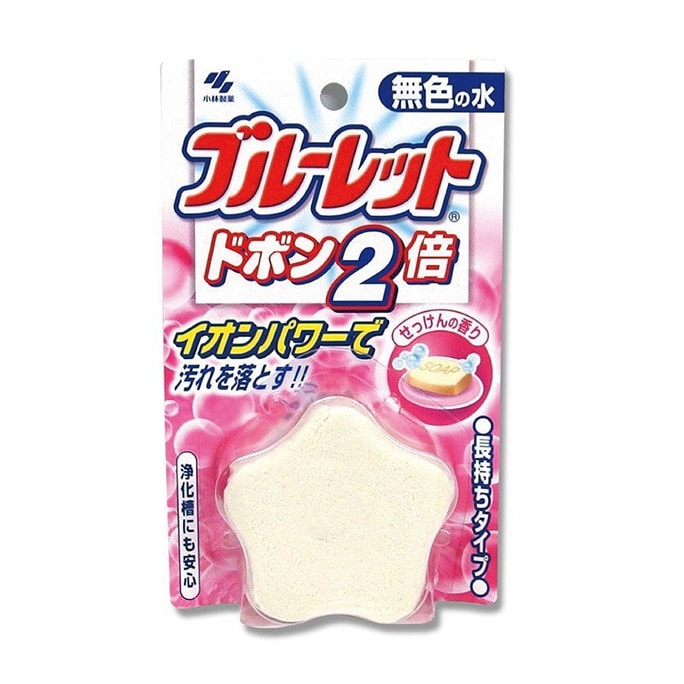 日本KOBAYASHI小林製藥 馬桶水箱清潔除菌清潔芳香錠 星星造型 香皂香 120g